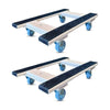 18 Inch x 30 Inch Oak H-Frame Furniture Dolly 2-Pack - 1000 lbs Capacity | 5 Inch Non-Marking Wheels | USA-Made