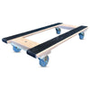 18 Inch x 36 Inch Oak H-Frame Furniture Dolly - 1000 lbs Capacity | 3.5 Inch Non-Marking Wheels | USA-Made CasterHQ