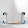 18 Inch x 36 Inch Oak H-Frame Furniture Dolly - 1000 lbs Capacity | 3.5 Inch Non-Marking Wheels | USA-Made CasterHQ