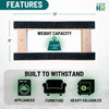 18 Inch x 36 Inch Oak H-Frame Furniture Dolly - 1000 lbs Capacity | 5 Inch Non-Marking Wheels | USA-Made CasterHQ