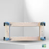 18 Inch x 40 Inch Oak H-Frame Furniture Dolly - 1000 lbs Capacity | 3.5 Inch Non-Marking Wheels | USA-Made CasterHQ