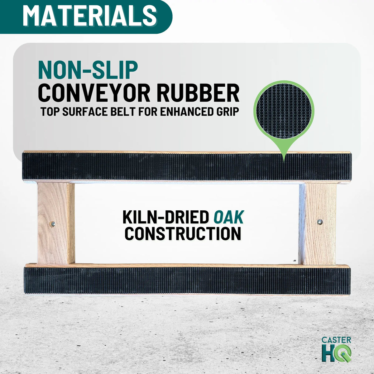 18 Inch x 40 Inch Oak H-Frame Furniture Dolly - 1000 lbs Capacity | 3.5 Inch Non-Marking Wheels | USA-Made -  | CasterHQ