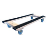 18 Inch x 40 Inch Oak H-Frame Furniture Dolly - 1000 lbs Capacity | 4 Inch Non-Marking Wheels | USA-Made CasterHQ
