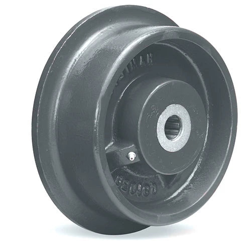 Hamilton WFT-10SDL-2-7/16 Ductile Iron Single Flanged Track Wheel - 10" Diameter, 4" Face, 5" Hub Length for Industrial Applications Hamilton
