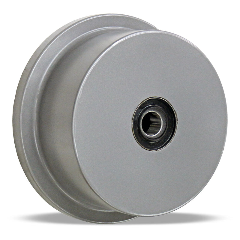Hamilton WFT-10SDT-1-1/4 Ductile Iron Single Flanged Track Wheel - 10" Diameter, 4" Face, 5" Hub with 1 1/4" Sealed Precision Bearings for Industrial Use Hamilton