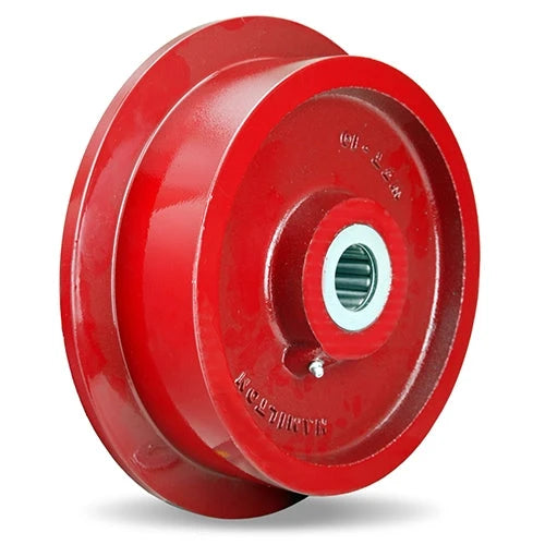 Hamilton WFT-10T-1-1/4 Cast Iron Single Flanged Track Wheel - 10" Diameter, 2 1/2" Face, Precision Tapered Roller Bearing for Industrial Use Hamilton