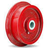 Hamilton WFT-10T-1 Cast Iron Single Flanged Track Wheel - 10" Diameter, 2 1/2" Face, Precision Tapered Roller Bearing for Industrial Use Hamilton