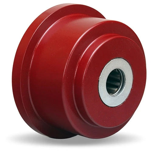 Hamilton WFT-35T-3/4 Cast Iron Single Flanged Track Wheel - 3 1/2" Diameter Precision Roller Bearing for Industrial Use Hamilton