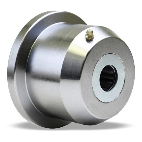 Hamilton WFT-4FH-1 Forged Steel Single Flanged Track Wheel - 4" Dia x 1 15/16" Face, 1" Straight Roller Bearing for Industrial Applications Hamilton