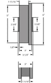 Hamilton WFT-53FH-1-1/4 Double Flanged Steel Track Wheel - 5" Diameter with 1-1/4" Bearing for Industrial Durability Hamilton