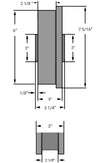 Hamilton WFT-62H-1-1/4 Cast Iron Double Flanged Track Wheel - 6" Diameter with 1-1/4" Bearing for Industrial Use Hamilton