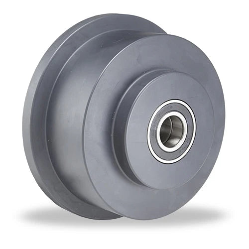 Hamilton 6" Nylast Track Wheel - 1500 lbs Load Capacity, 2" Face, 3 1/4" Hub, 1" Precision Ball Bearing - Single Flanged Hamilton