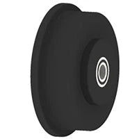 Hamilton Single Flanged Nylast (HP Cast Nylon) Track Wheel 8" Diameter x 2" Face x 3 1/4" Hub length with 1-1/4" Sealed Precision Ball Bearing Hamilton
