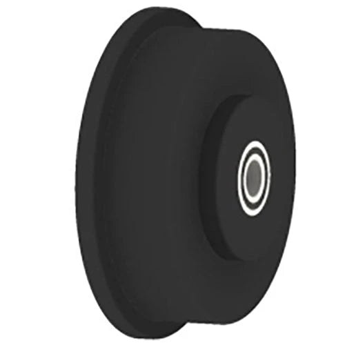Hamilton Single Flanged Nylast (HP Cast Nylon) Track Wheel 8" Diameter x 2" Face x 3 1/4" Hub length with 1" Sealed Precision Ball Bearing Hamilton