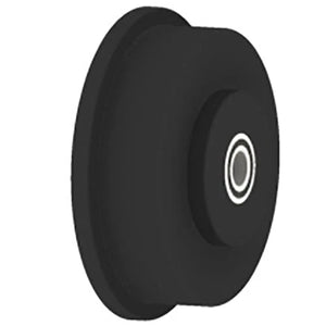 Hamilton Single Flanged Nylast (HP Cast Nylon) Track Wheel 8" Diameter x 2" Face x 3 1/4" Hub length with 3/4" Sealed Precision Ball Bearing Hamilton