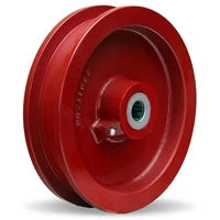 Hamilton WFT-92T-3/4 Cast Iron Double Flanged Track Wheel - 9 1/4" Diameter with 3/4" Precision Bearing for Industrial Mobility Hamilton