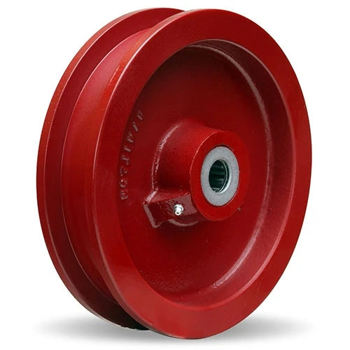 Hamilton Cast Iron Double Flanged Track Wheel 9" Diameter x 1-1/4" Face x 2" Hub length with 1-7/8" Plain Bore Hamilton