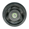 WH2040BG3C Black Heateater Wheel 4" x 1 3/8" - Light/Medium Duty with Crown Tread & Quad X Bearings for High Temp Usage CasterHQ
