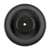 5 Inch Gray Soft Rubber Shopping Cart Wheel - Dual Precision Bearings | Flat Spot Resistant CasterHQ