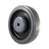 WN2054ED 5 Inch TPR Crown Tread Wheel - Dual Precision Bearings, Light/Medium Duty, Gray on Black -  | CasterHQ