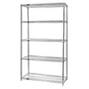 WR63-1836C-5 Chrome wire shelving offers adjustable, heavy-duty storage solutions for various spaces