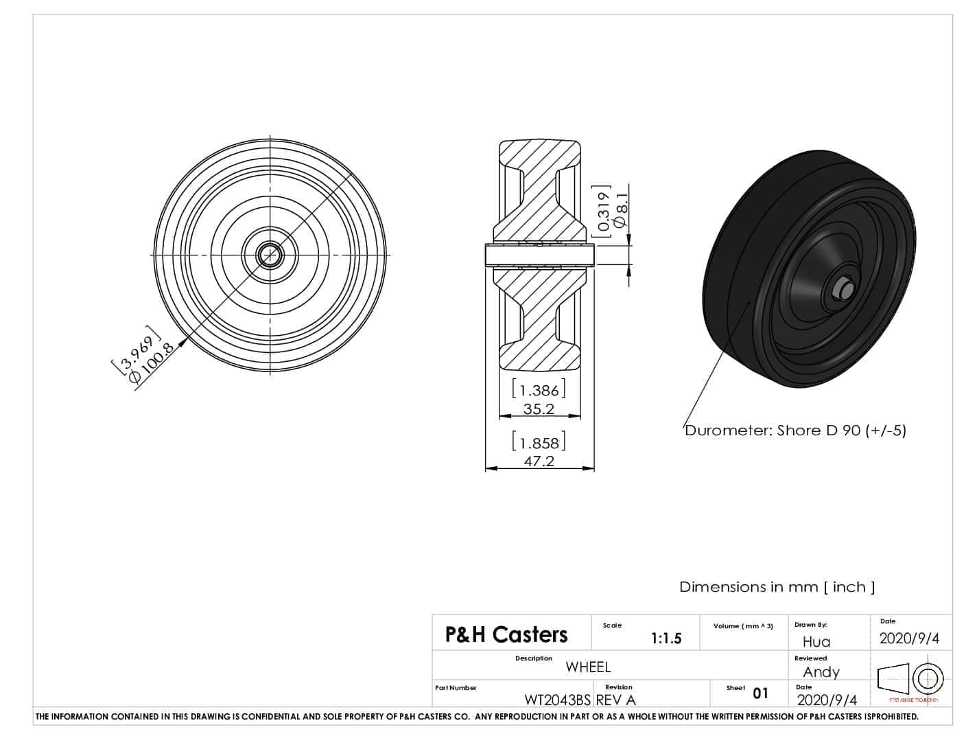 P&H WT2043BS - view 1