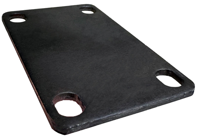 2-3/8" x 3-5/8" Unplated Weld-On Top Plate/Shim for Easy Caster Installation CasterHQ