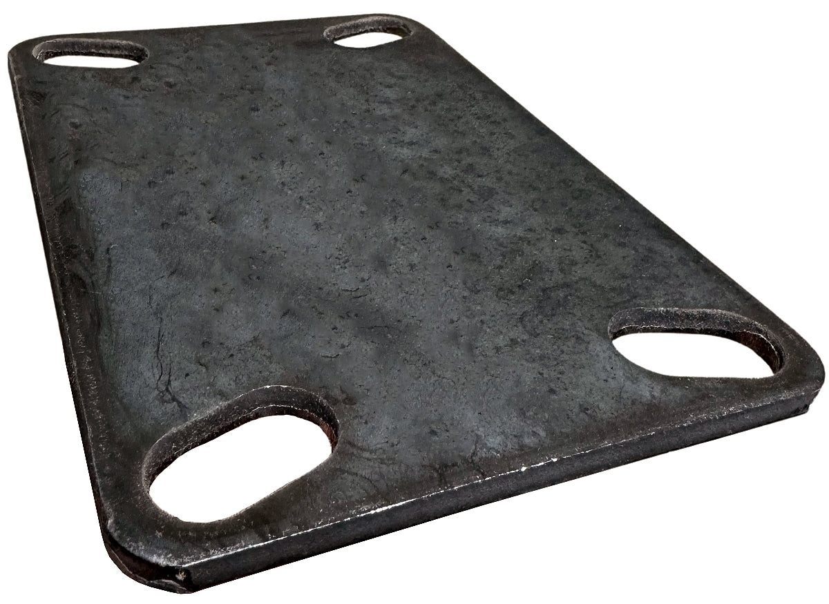 4-1/2" x 6-1/4" Unplated Weld-On Top Plate/Shim for Easy Caster Installation CasterHQ