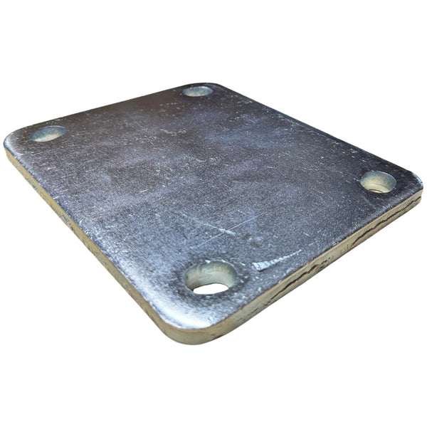 6-1/4" X 7-1/2" Zinc Plated Bolt-On Top Plate/Shim for Easy Caster Installation CasterHQ