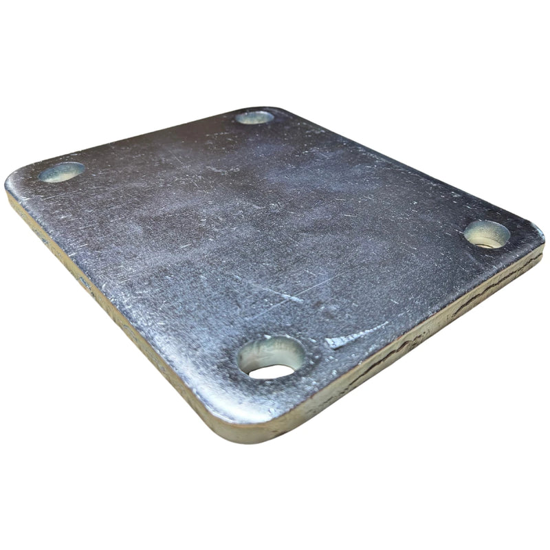 6-1/4" X 7-1/2" Zinc Plated Bolt-On Top Plate/Shim for Easy Caster Installation CasterHQ