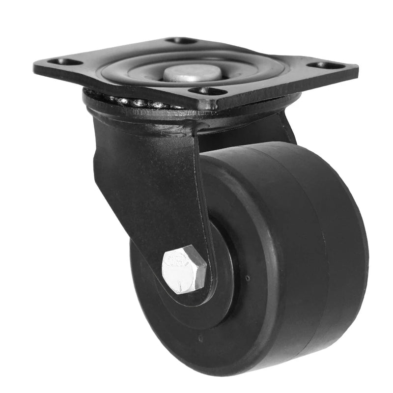 Durastar Medium Heavy Duty X05 Series - 3" x 1-13/16" HD Polyolefin Swivel Caster - 500 lb Capacity, Choose Top Plate Option Durastar