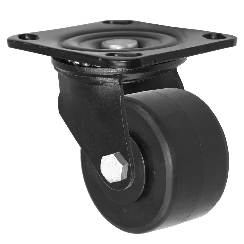 Durastar Medium Heavy Duty X05 Series - 3" x 1-13/16" HD Polyolefin Swivel Caster - 500 lb Capacity, Choose Top Plate Option Durastar