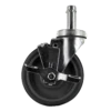 Z20F754CGGEB Caster – 5" Gray TPU Wheel, Zinc-Plated Steel Yoke, 0.843" Friction Stem, Precision Bearings, with Side Brake – Light/Medium Duty P&H Casters