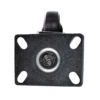 Z20P241CLDE Light/Medium Duty Caster - Zinc Plated Steel with Lacquer Dip Yoke, 4" A98 TPU Crown Tread Blue on Tan Wheel - Ideal for Industrial Applications P&H Casters