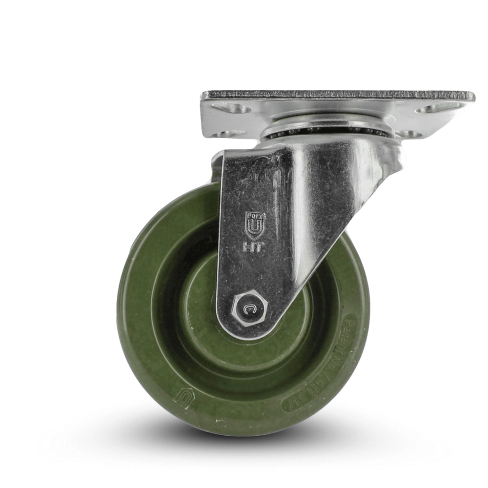 4 Inch Oven Rack Casters 4-Pack - 1900 lbs Total Capacity | 475°F Heat Resistant Industrial Set CasterHQ