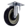 Z20P254CLDE Light/Medium Duty Caster - 5" Blue TPU Wheel on Tan, Zinc Plated Yoke with Precision Bearings P&H Casters