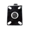 Z20P254CLDEB Caster - 5" Blue TPU Crown Tread Wheel, Zinc-Plated Steel with Side Brake, Light/Medium Duty P&H Casters