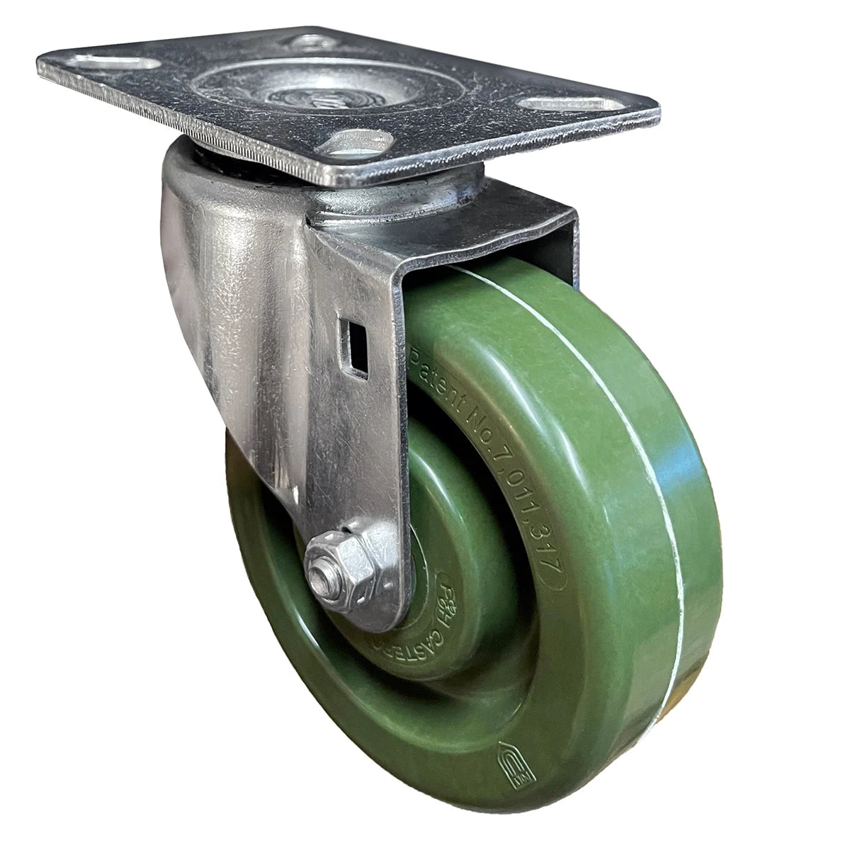 4" High-Temperature Oven Rack Caster – 475°F – 300 lb – 4" × 4-1/2" Plate CasterHQ