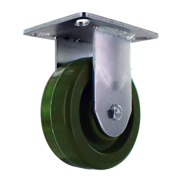4 Inch Oven Rack Rigid Caster - 475°F High Temperature | 300 lbs Capacity | Plate Mount CasterHQ
