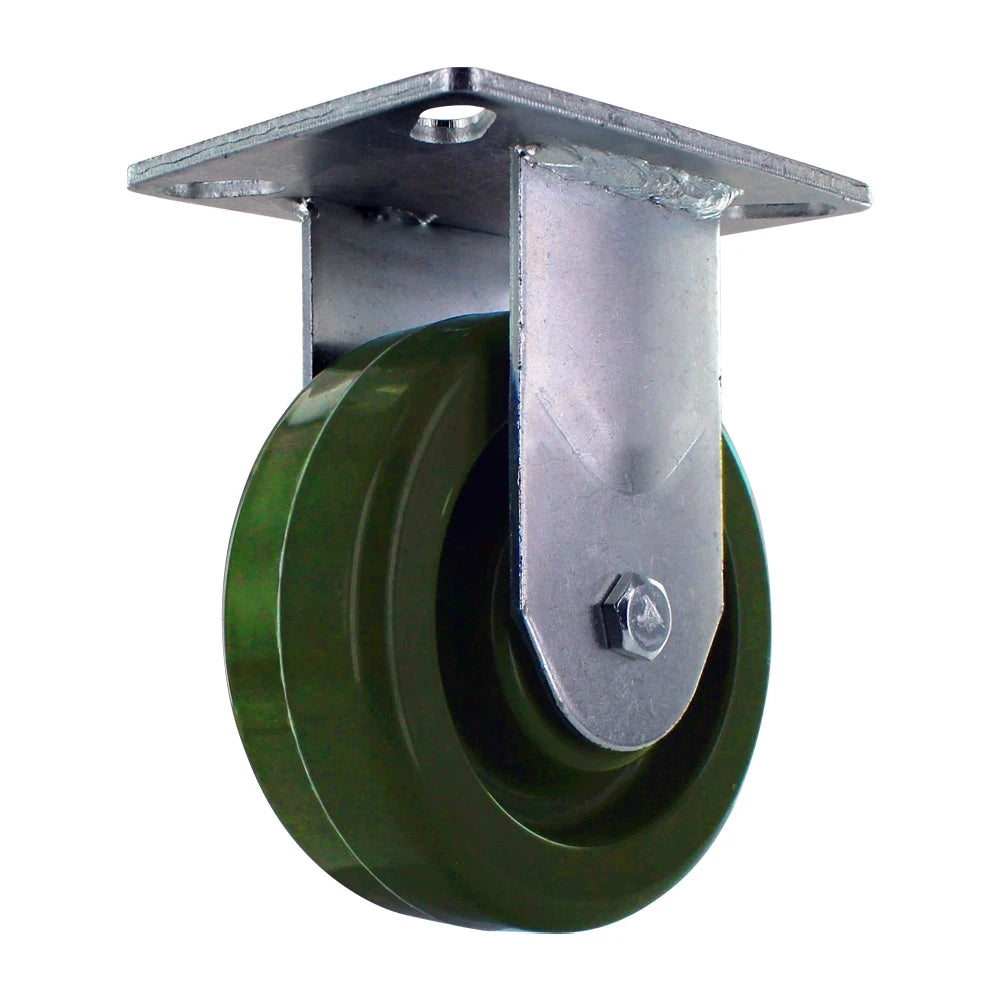 4 Inch Oven Rack Rigid Caster - 475°F High Temperature | 300 lbs Capacity | Plate Mount CasterHQ