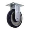 Z22P254CLDE Light/Medium Duty Rigid Caster - Zinc Plated Steel with Lacquer Dip Yoke, 5" A98 TPU Crown Tread Blue on Tan Wheel - Ideal for Industrial Applications P&H Casters