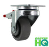 3" X 1.25" | TPR A70 Crown Tread Wheel | Total Locking Swivel Caster | 180 lbs cap | Smaller Plate Size CasterHQ