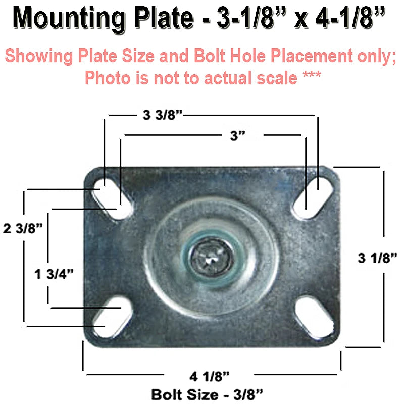 4" X 1.25" | TPR A70 CROWN TREAD WHEEL | TOTAL LOCKING SWIVEL CASTER | 250 LBS CAP CasterHQ