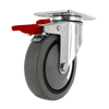 5" X 1.25" | TPR A70 CROWN TREAD WHEEL | TOTAL LOCKING SWIVEL CASTER | 300 LBS CAP CasterHQ