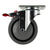5" X 1.25" | TPR A70 CROWN TREAD WHEEL | TOTAL LOCKING SWIVEL CASTER | 300 LBS CAP CasterHQ