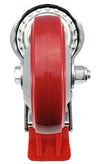 4" X 1-1/4" Total Locking Swivel Stem Caster | 1/2"-13x 1-1/2" Threaded Stem | 300 lbs Load Capacity CasterHQ