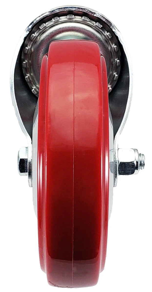 5" X 1-1/4" Total Locking Swivel Stem Caster | 1/2"-13x 1-1/2" Threaded Stem | 350 lbs Load Capacity CasterHQ