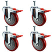 5" x 1-1/4" Polyurethane Total Lock Caster – 1,400 lb | CasterHQ
