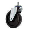 5 Inch Front Swivel Shopping Cart Caster with Lock Nut - Zinc Plated Steel | 250 lbs Capacity CasterHQ