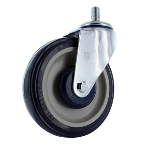 P&H 5" Polyurethane Swivel Shopping Cart Caster – 1/2"x13x7/8" Stem